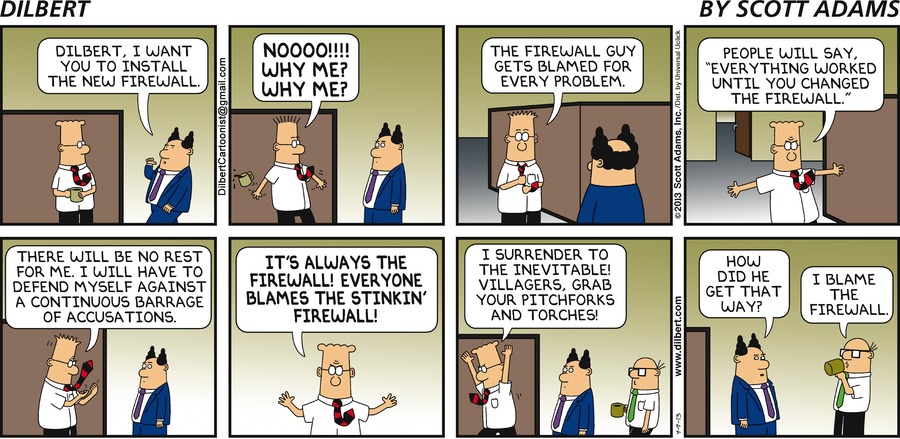 Dilbert Firewall Cartoon